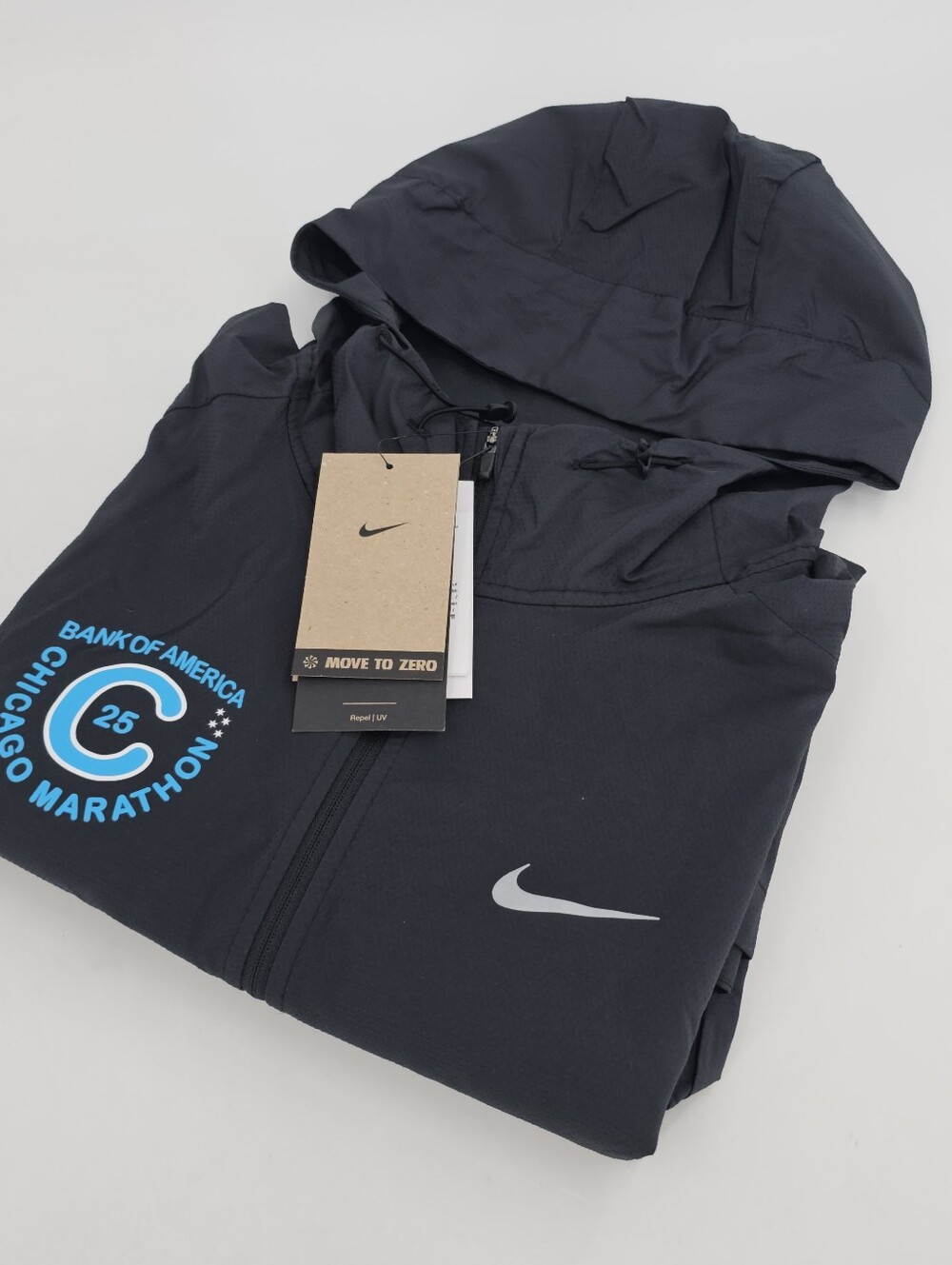 Nike Running Repel UV Packable Jacket Chicago 2025 Marathon Bank of America